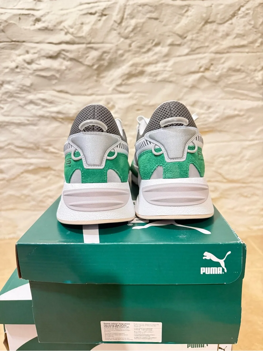 Puma Amazon Green & White RS-Z College Sneakers (Men’s 9.5)